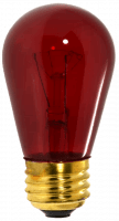 11W S14 Transparent Red – Vibrant & Decorative Lighting