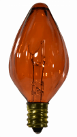 15W F10 Transparent Amber E12 Bulb β Elegant, Warm Illumination