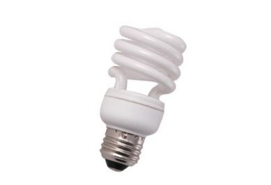 CFL T2 Spiral Bulb, 18W, 4100K, Medium (E26) Base, Non-Dimmable