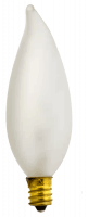 40W 120V Frosted Flame Tip Bulb – Elegant, Warm Illumination