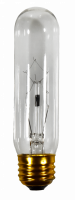 40T10 Clear Tubular Bulb – 40W, 130V, E26 Base (C-5V Filament)