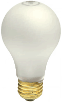 60W A19 Rough Service Frosted Lamp – Safe-Shield Silicone Coated, 130V, 2700K
