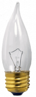 60W Flame 130V Clear Bulb – E26 Base for Elegant Decorative Lighting