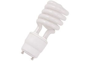 CFL Spiral T3 Bulb, 26W, 4100K Cool White, GU24 Base, Non-Dimmable