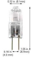 5W JC Bulb G4 Base 6V – Clear Finish, Reliable Illumination for Compact Fixtures