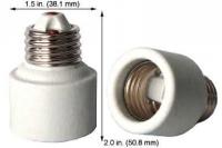 E26 Medium Base Keyless Socket – 660W Max, 250V Rated, Durable White Finish