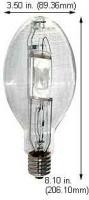 250W ED28 Metal Halide Lamp – Clear Finish, E39 Mogul Base, 4000K Cool White Light (M58 ANSI Code)