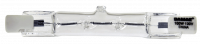 100W T3 Quartz Halogen Lamp, 130V R7S Base, 3000K Clear – 3.1" Length