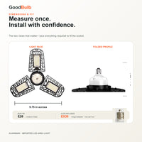 X-Wing Previous Generation high output LED bulb, 5000K daylight, E26 / EX39 Mogul, 120-277V, HID/halogen replacement