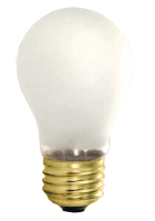 40A15IF/SS 40W A15 Shatter-Resistant Frosted Silicone-Coated Light Bulb – E26 Base – 130V