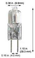 JCX20 12V Clear Xenon Lamp – 20W T2½ High-Intensity G4 Base – Long-Life 8,000 Hour Xenon Bulb – Miniature Clear Finish