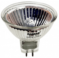 BAB 20W 12V MR16 Halogen Flood Lamp – GU5.3 Base, 40° Beam, Clear Finish, 2000-Hour Life