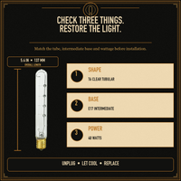 The Fridge Bulb incandescent light bulb, 40W T6 E17, 100 CRI, dimmable