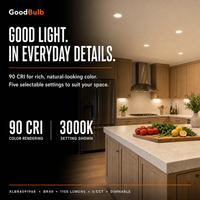 BR40 Large Reflector LED reflector bulb, BR40, Selectable 2700K–5000K, 90+ CRI, dimmable, for recessed cans