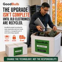 Electronic Waste Kit 2-Foot Jumbo prepaid mail-back recycling kit, computers · phones · circuit boards, certificate of recycling