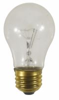 40W A15 Clear Incandescent Bulb – E26 Base, 130V, Shatter-Resistant, 1500 Hours