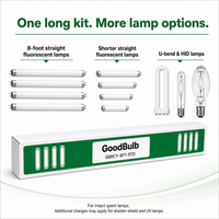 8-Foot Fluorescent Kit Standard prepaid mail-back recycling kit, fluorescent · 8-foot · t8 · t12, certificate of recycling