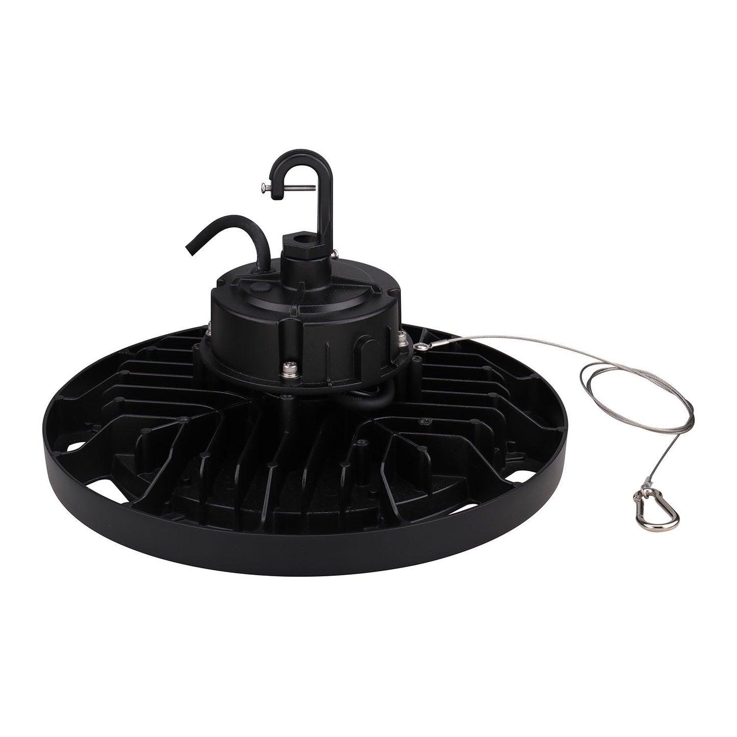 Hoverbay Round Highbay 150W Color Selectable 4000K or 5000K Black Housing Universal Voltage 120 277V