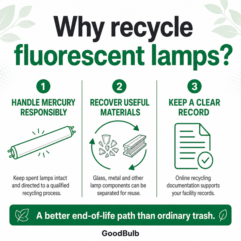 4-Foot Fluorescent Kit Standard prepaid mail-back recycling kit, fluorescent · t8 · t12 · 4-foot & shorter, certificate of recycling
