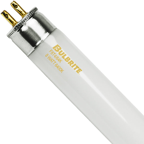 GoodBulb 8W T4 Fluorescent Bi-Pin Light Bulb – 6500K Daylight White, 480 Lumens, 13-Inch Linear Tube, 10,000-Hour Energy Efficient Full Spectrum Lamp