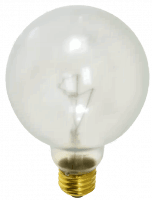 60G30CL/SS 60W Globe Lamp – 130V, Clear, E26 Base, Safe-Shield Shatter Resistant