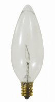Bulbrite 40CTC/SS 130V Safe Shield Candelabra Light Bulb: Shatter-Resistant Incandescent Glow