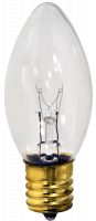 7C9CL Decorative Lamp – 7W, Clear, C9 Shape, E17 Base, 130V