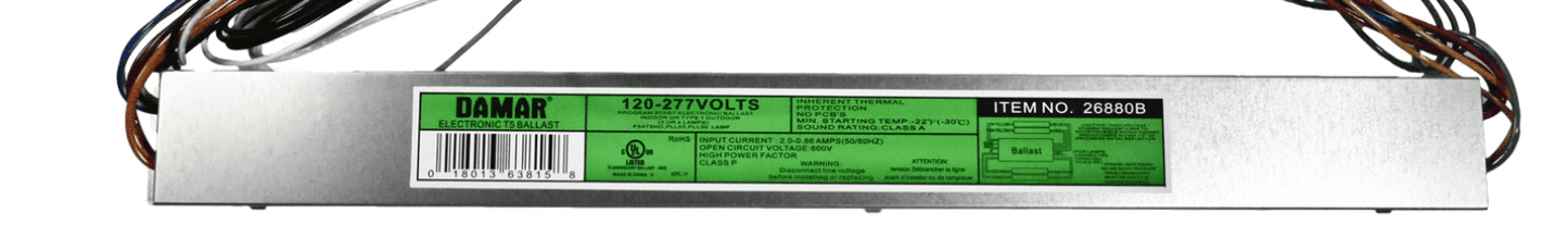 EL454T5HO-120 / 277HF 120-277V
120 TO 277 VOLTS