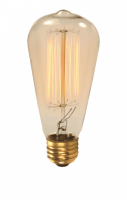 60ST18 / ANTIQUE – 60W Vintage Squirrel Cage Filament Bulb