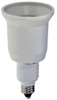 E11 to E26/E27 Socket Adapter – White
