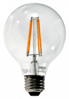 LED G25 Filament Bulb – 4.5W, 2700K Soft White, Clear Glass, E26 Base