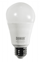 14W A19 LED Bulb, 5000K Daylight, E26 Base, 1500 Lumens, White Finish, Dimmable