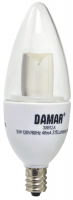 5W B11 LED Candle Bulb, 5000K Daylight, E12 Base, 315 Lumens, Clear Finish, Dimmable