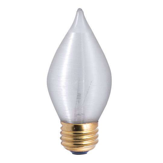 40W C15 Satin Finish E26 Incandescent Decorative Light Bulb – Dimmable, 130V, 307 Lumens