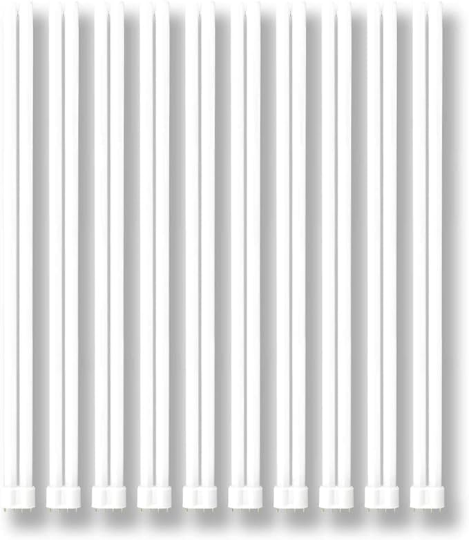 GoodBulb PLL55/841 | 55W 21.2" Twin Tube Compact Fluorescent Light Bulb | 4-pin 2G11 Base 4100K Cool White 3900 Lumen | 36000 Hour Long Life Biax | Pack of 10