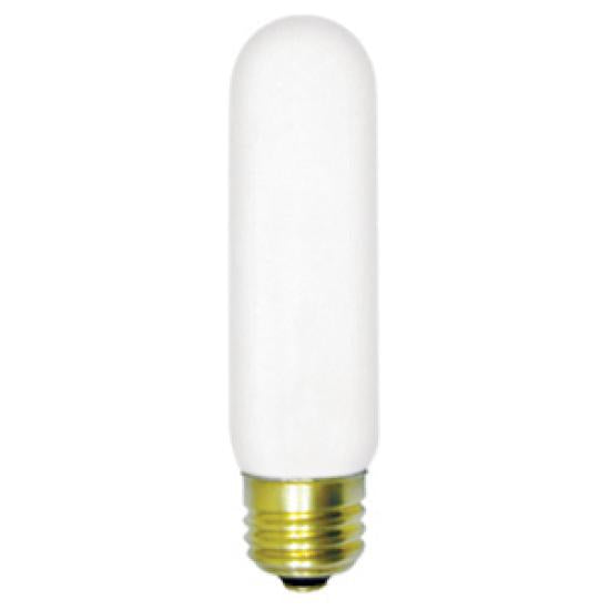 T10 Incandescent Bulb 40W 130V Frosted Medium Base
