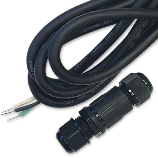 High Bay Connector Cord 78 Inch Round Black