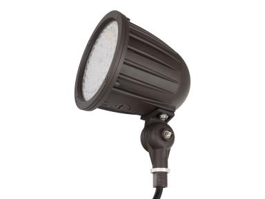 BULLET FLOOD 25/16/9W SELECTABLE, 120-277V, BOTH MEDIUM AND WIDE LENS INCLUDED, CCT SELECTABLE (3/4/5K), BRONZE, PHOTOCELL