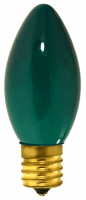 GoodBulb C9 Green Christmas Light Bulb | 7W | 130V | E17 Intermediate Base | Fade & Chip Resistant | 1000 Hr Life