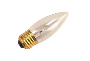 GoodBulb 25W B10 Clear Torpedo Bulb | E26 Medium Base | CC-2V Filament | 180 Lumens | 130 Volt | Dimmable | Decorative Accent Light