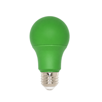 Green LED Light Bulb, 60W Equal, A19 E26, Greenlight A Vet