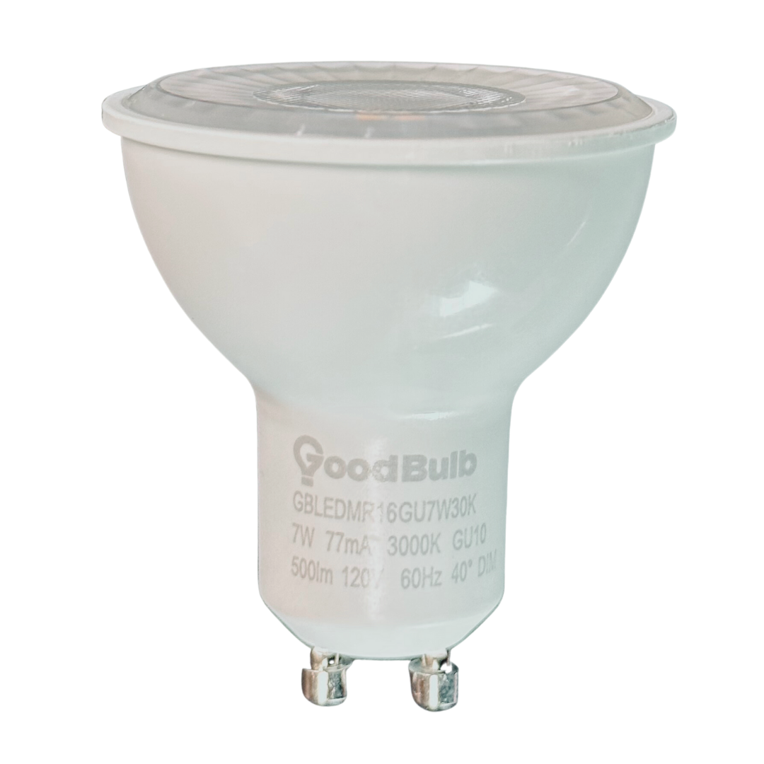 7 watt dimmable LED reflector with a warm sunset glow. Extreme energy savings.