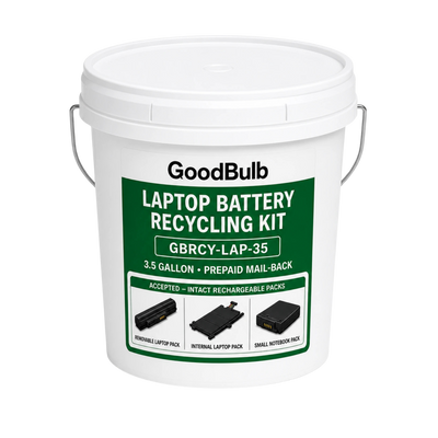 Laptop Battery Recycling Kit, Rechargeable Packs