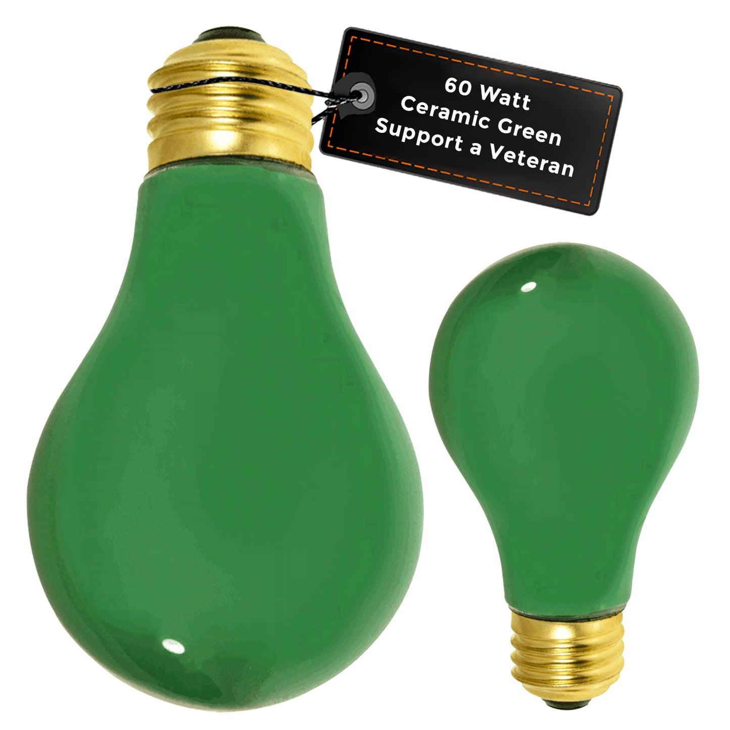 GB60WA19E26GRN2-Q320 Green A19 Incandescent Light Bulb – 60W Medium E26 Base – Decorative and Party Lighting