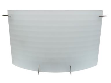 Decorative LED Wall Sconce – Brushed Nickel with Art Glass Lens