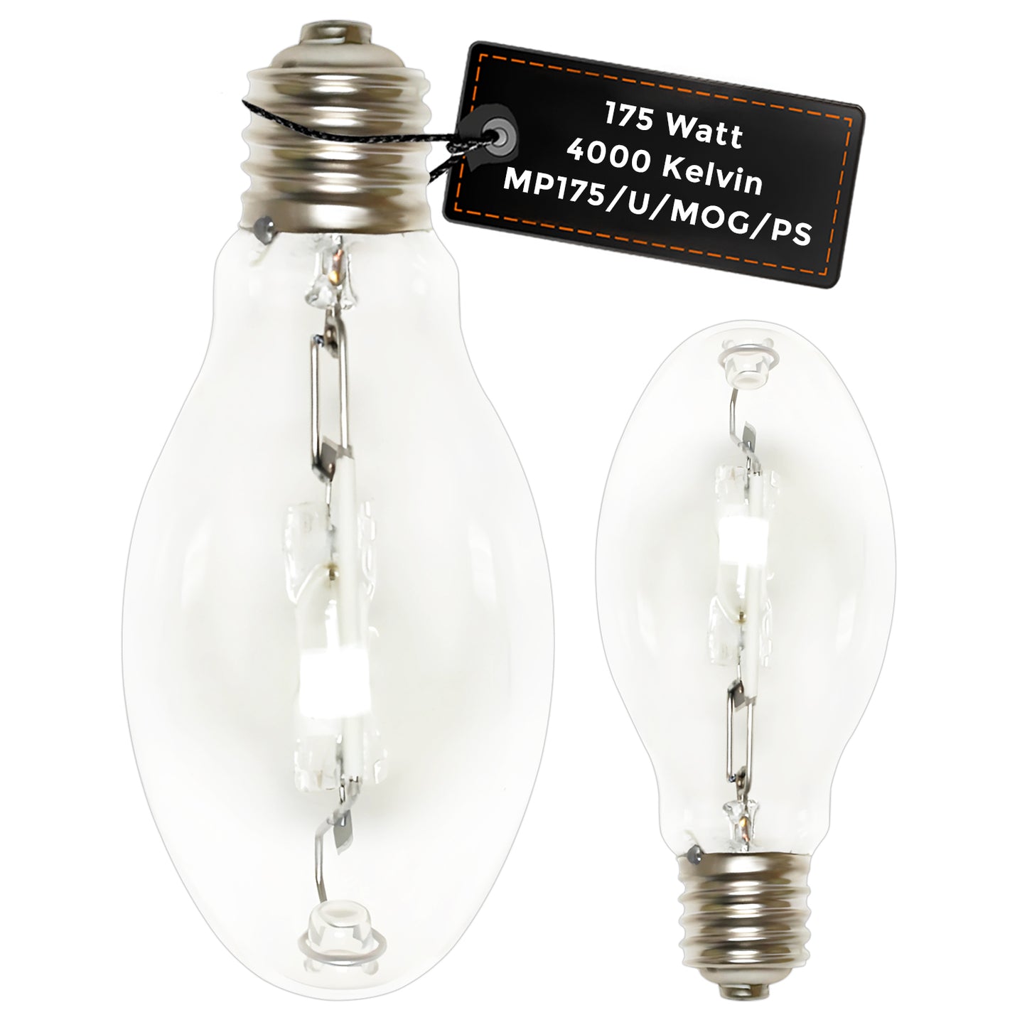 MP175/U/MOG/PS 175-watt metal halide lamp with mogul base for bright industrial and commercial lighting
