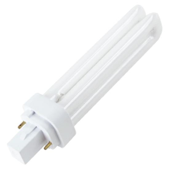PLC18/27K/G24d-2 Superior Life 18W Compact Fluorescent Lamp – 2700K Warm White Light, 1080 Lumens, 120V, G24d-2 2-Pin Base, Non-Dimmable, 12,000 Hours