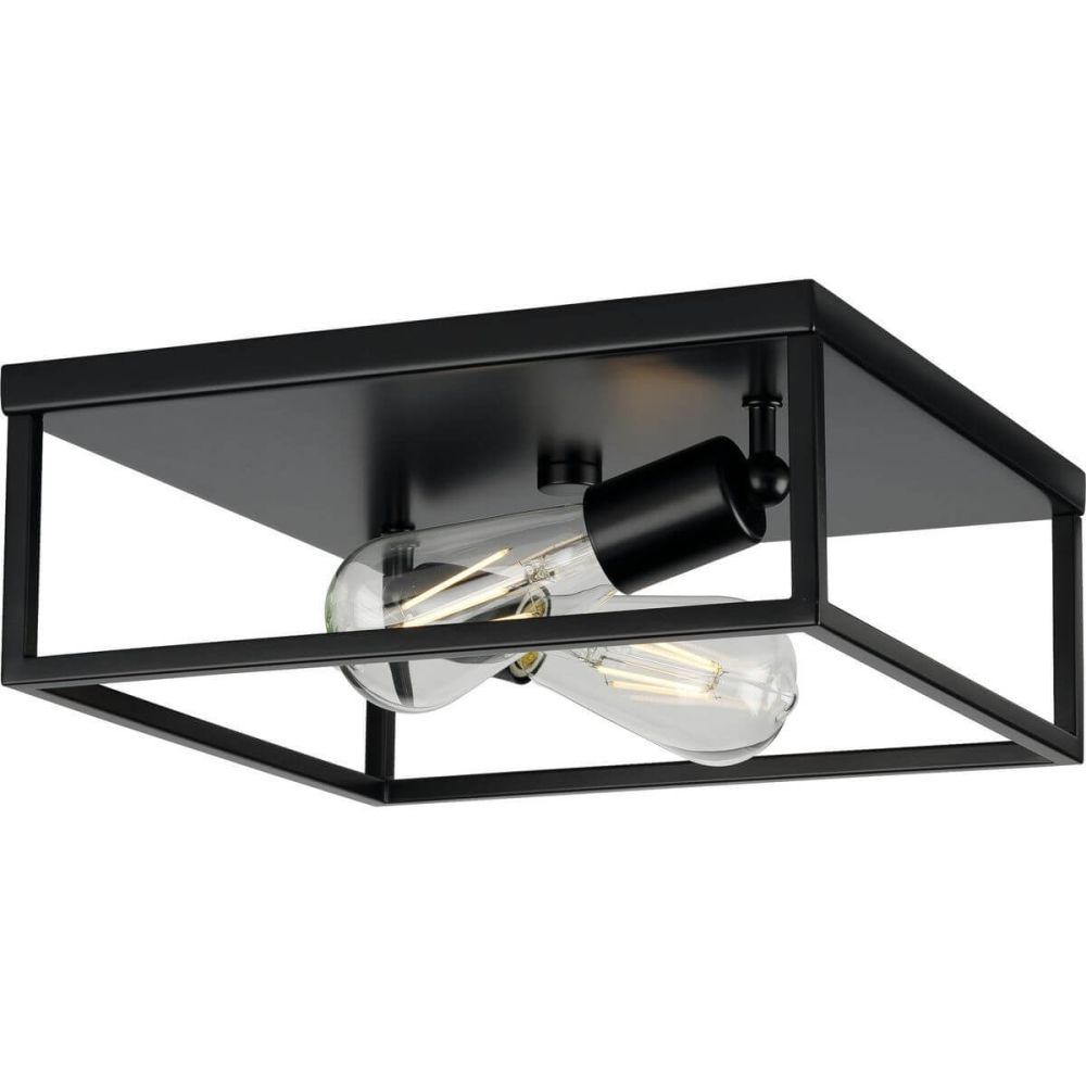 Perimeter 2 Light 12 inch Flush Mount in Matte Black