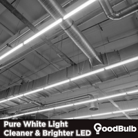 Pure white light with a cleaner and brighter LED.