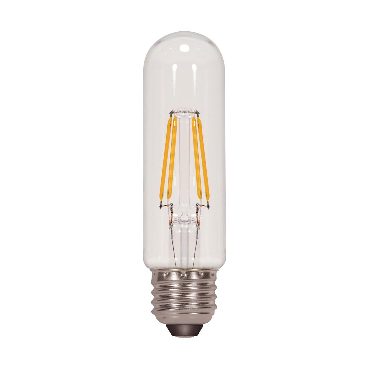 5W LED T10 Tubular Bulb – 450 Lumens, 3000K Warm White, E26 Base, Dimmable, 120V